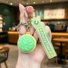 Glowing Steamed Bun Key Chain 3D Squeeze Toy Fidget Toy Flashing Baozi Key Ring  Student Gifts