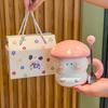 Подарочная коробка на день рождения для девочек, милая керамическая кружка-гриб с крышкой, практичный и ценный сувенир для подруг