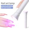 Перезаряжаемый USB УФ светодиодный фонарик для ногтей Лампа для ногтей 6 светодиодных бусин Быстросохнущая ручная сушилка для ногтей 18 Вт Машинка для сушки геля для ногтей Инструмент для дизайна ногтей
