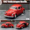 Ретро Классический 1967 Volkswagen Beetle 5-дюймовая Металлическая Машина Симуляция Литой & Игрушечный Транспорт RMZ city 1:36 моделей из сплава, подарки для детей