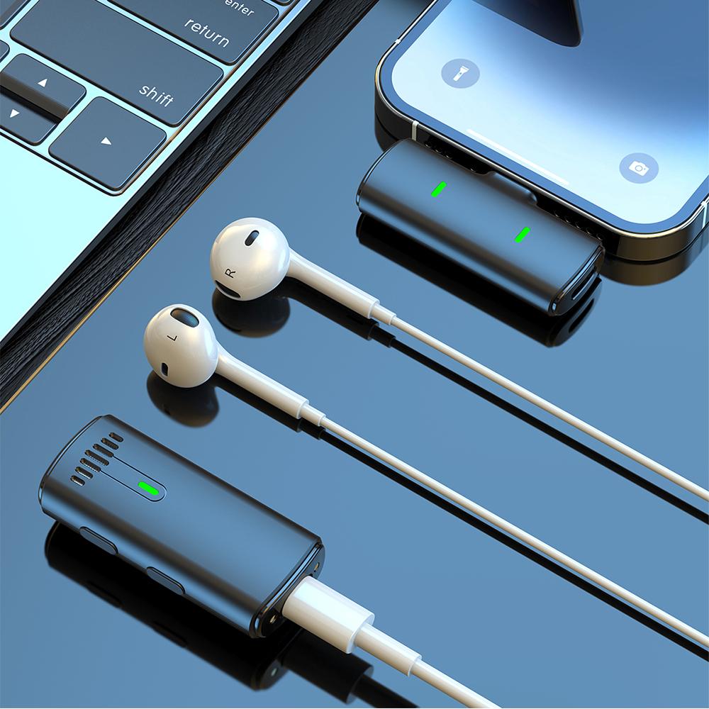 Профессиональный беспроводной петличный микрофон для Android/iPhone с зарядным кейсом