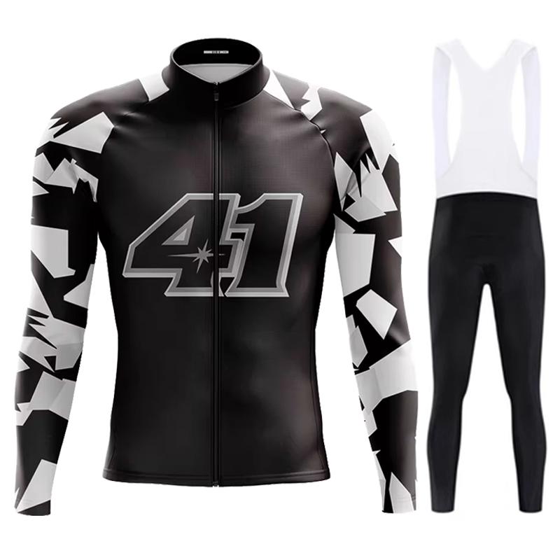 Pro Cycling Jerseys Sets Autumn Riding Long Sleeves Men Cycling Bib Set Bicycle Clothing Spring MBT Breathable Bike Clothes 2025