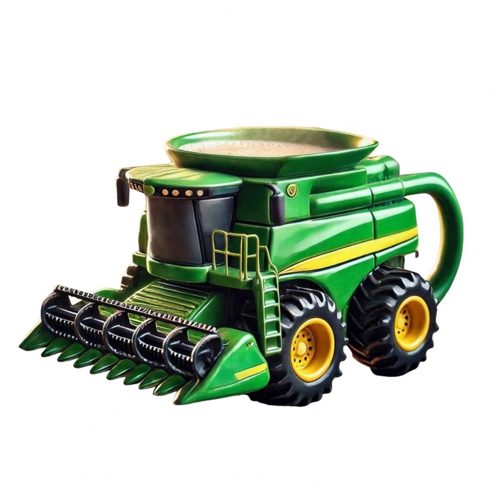 Truck Coffee Mug Truck Shaped Coffee Mug Handcrafted Tractor Coffee Mug 11 Ounces Semi-trailer Shaped Cup Vintage Farm for Truck