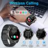 2025 New Outdoor Smart Watch Men 600mAh LED Flashlight SmartWatch Compass Bluetooth call Heart rate IP 68 Sports Smartwatch 5ATM
