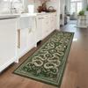 Коридорный ковер-дорожка зеленый машинная стирка ковры американский ретро стиль украшение дома ковер для спальни прикроватные коврики