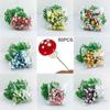  60Pcs Artificial Mini Mushroom Fairy Garden Moss Resin Crafts Garden Decor