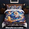 Virgin Mary Theme Custom Text Or Name 3Pcs Bedding Set,1 Flat Sheet & 2 Pillowcases Personalized Home Bedding