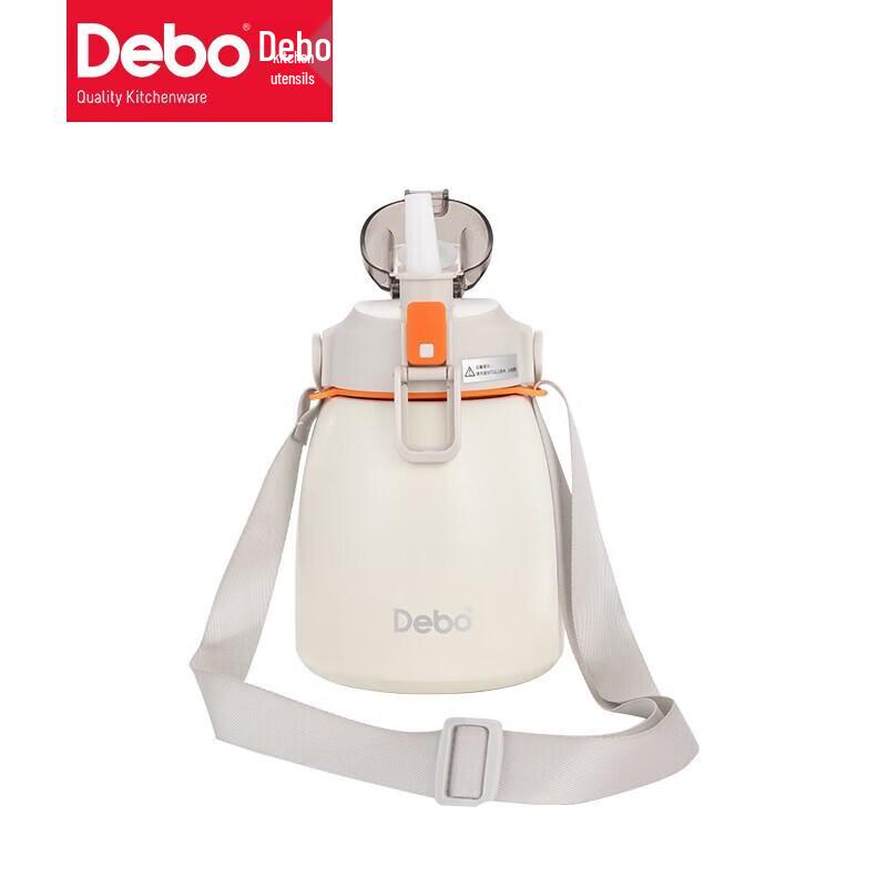 Термо-кружка DePbo Kids из нержавеющей стали с трубочкой
