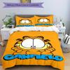 3pcs Garfield Printed Quilt Set - Soft and Comfortable Quilt Cover for Bedroom, Guest Room and Dormitory Decorative Bedding Set 1 Duvet Cover + 2 Pill