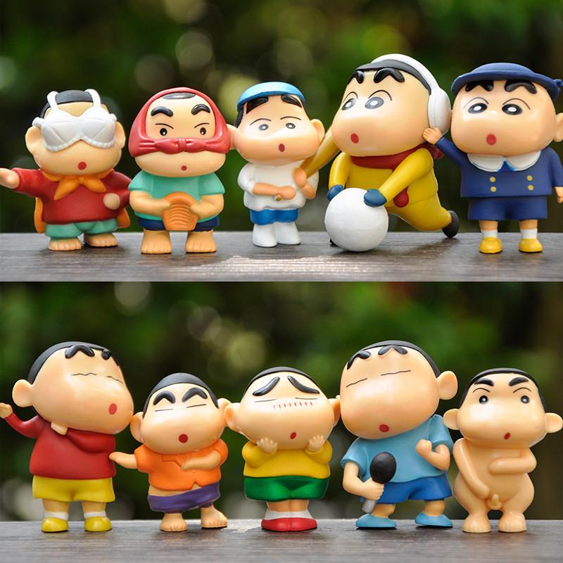 Cartoon Shinchan Crayon Figurines Desktop Ornaments Souvenirs Toys Collectibles