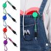 Stationery Ring Lanyard Retractable Easy Pull Buckle Pen Writing Tools Ballpoint Pen Neutral Pen