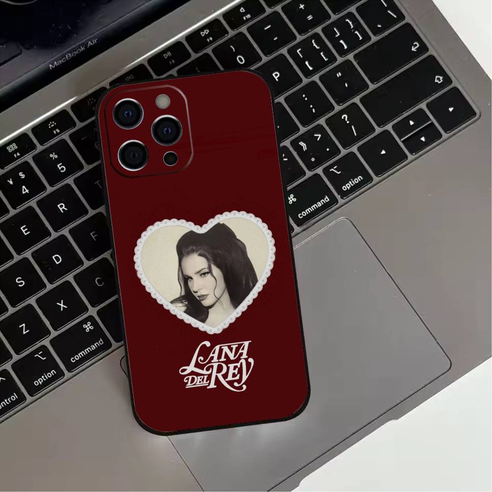 Чехол для телефона L-Lana D-Del Rey для iPhone 17,16,15,14,13,12,11 Plus,Pro Max,XS, Мягкий силиконовый черный чехол
