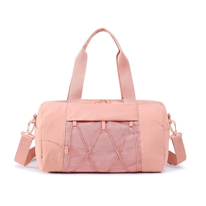 Luggage Bag Large Capacity Foldable Storage Bag Solid Color Water-Repellent Travel Bag