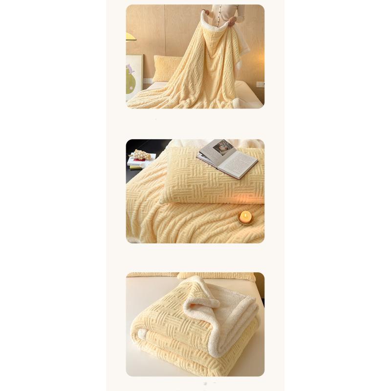 Утолщенный жаккардовый комфортный хлопковый флисовый плед из овечьей шерсти теплая простыня из молочного флиса одеяло для дивана одеяло для сна одеяло