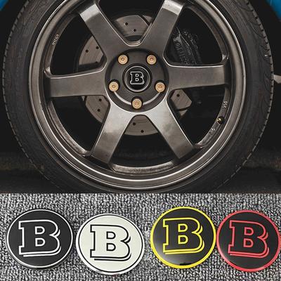 4 шт. 56 мм Наклейки на колпачки ступиц колес автомобиля Аксессуары для Mercedes Benz Brabus AMG Smart Maybach W205 W203 W206 W108 W124 W126