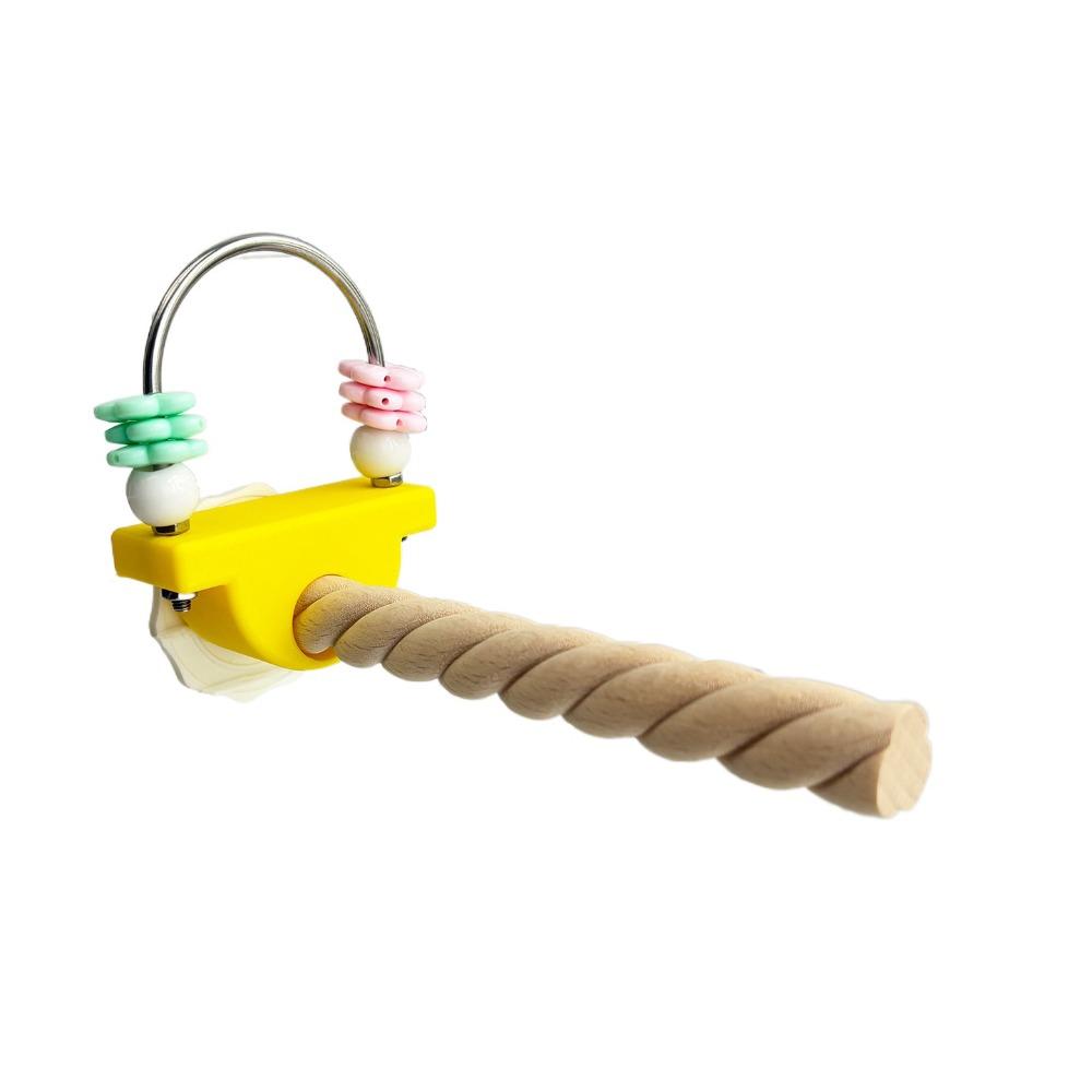 Wear-resistant Paw Grinding Sticks Non-slip Parrot Standing Pole Fun Bird Perch Stand Birdcage Use