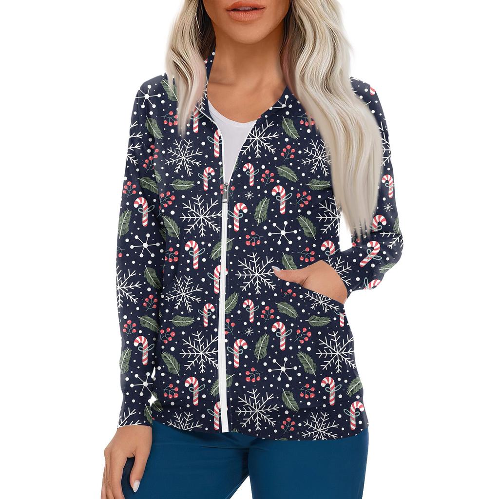 Женский однобортный защитный комбинезон с длинным рукавом и карманом, рабочий воротник-стойка, кардиган, куртка, топ