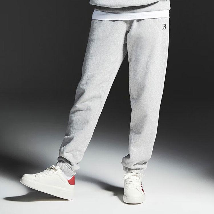 MLB Printed Logo Drawstring Joggers Unisex bottoms Gray 3APTB0724-43MGS