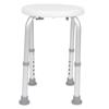 Round Bath Shower Chair Height Adjustable Non Slip Shower Stool Round Chair Seat for Elderly