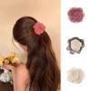 Lace Rose Bud Hair Claws Mesh Floral Hair Clips Crab For Women Girl Gift Hair Accessories Valentine Headwear
