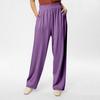 Women's Casual Drawstring Elastic Waist Pants Comfortable Straight Yoga Loose Solid Color Pants
