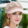 Lightweight Womens Summer Beret Hat - Breathable Mesh, Adjustable, Sunshade, Pointed Top, Solid Color, Full Splice, Inelastic, Perfect for Outdoor