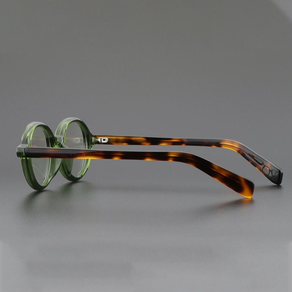 Овальные очки для женщин ретро ацетат винтажные очки оправа оптические круглые мужские женские коричневые зеленые прозрачные линзы унисекс