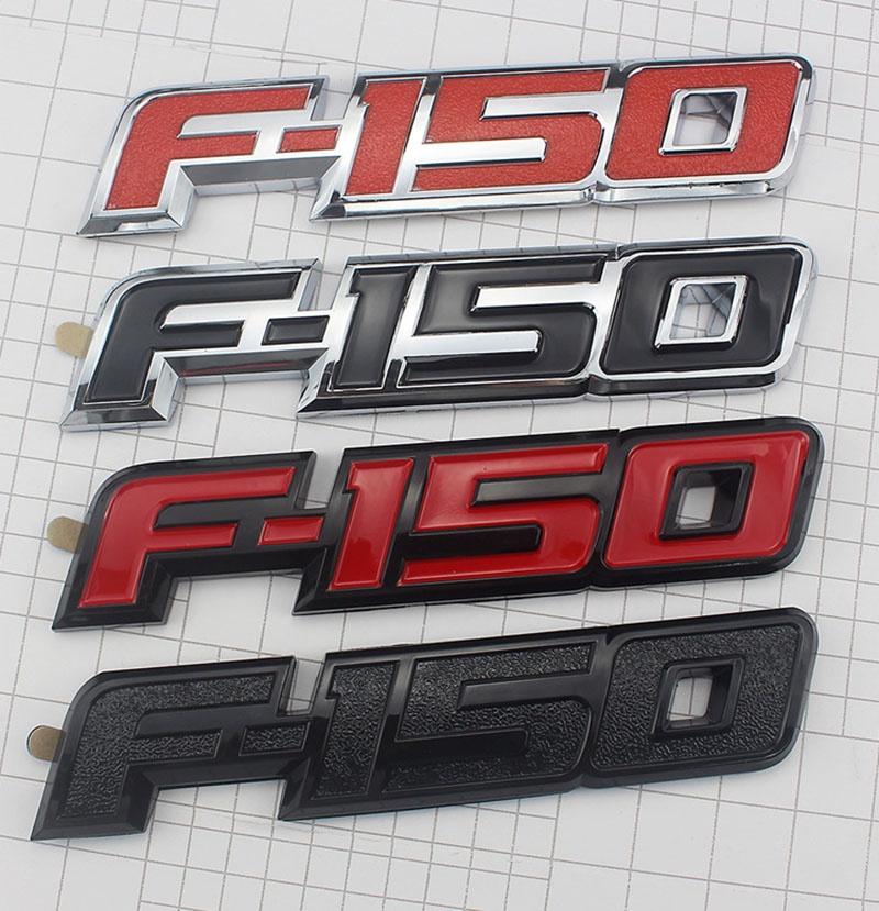 Weatherproof Red Black 3d Raised Plastic Emblem Badge Letter For 09-14 Ford F150 Tailgate