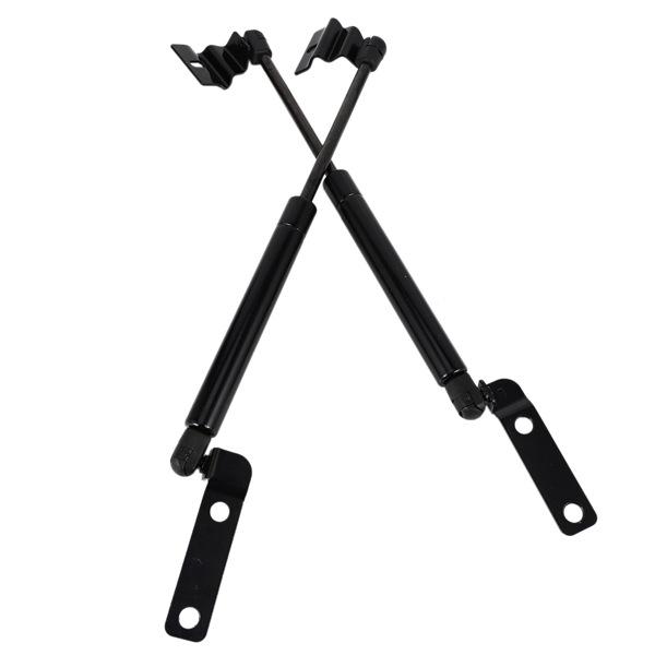 Набор из 2 черных металлических опорных стоек капота для автомобиля