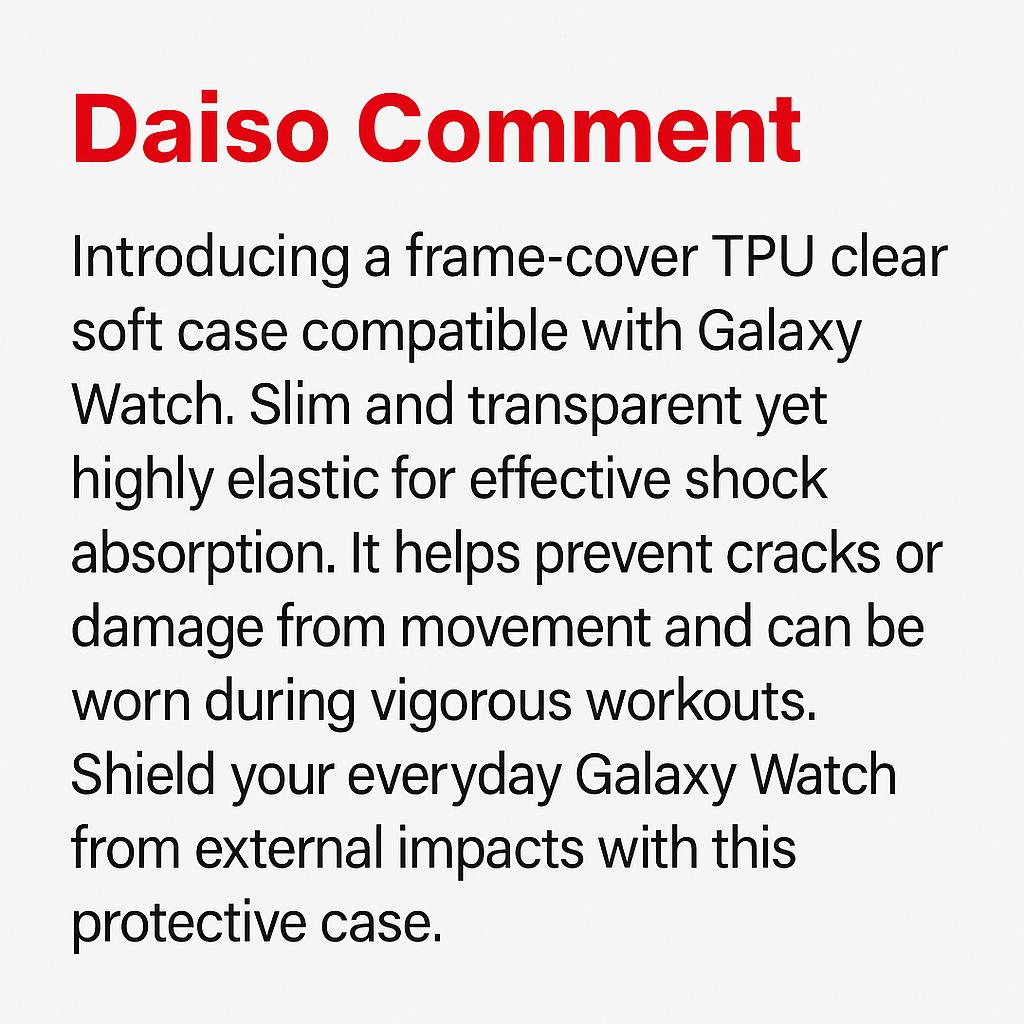 Максимальная защита: Прозрачный чехол из ТПУ для Galaxy Watch 45 мм