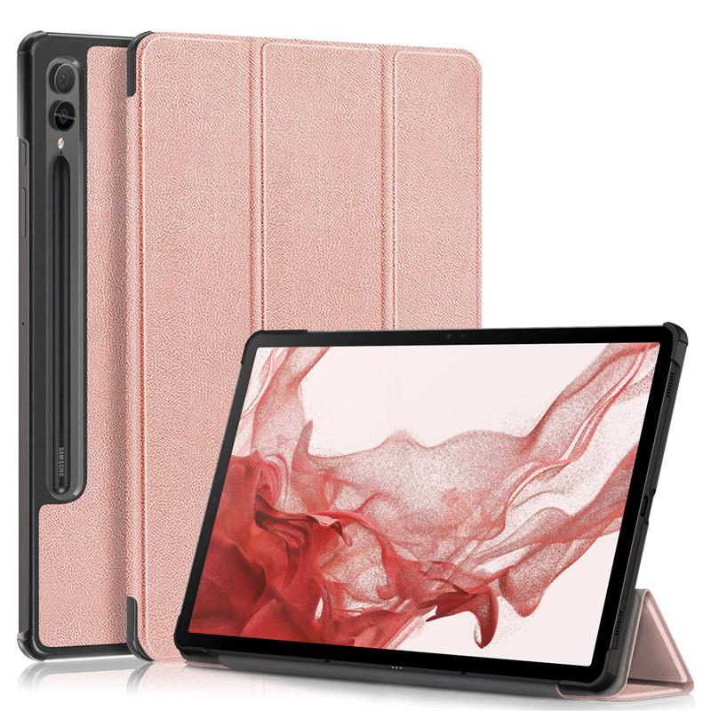 Tablet Case For Samsung Galaxy Tab S9 Plus Case 12.4 Folding Stand Hard PC Back Magnetic Book Cover For Samsung Galaxy S9 Plus Tablet Case