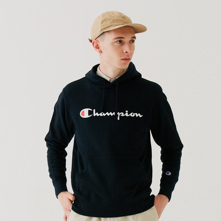Champion Толстовка Версия Японии Унисекс Черная C3-Q102-M201