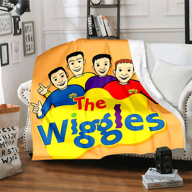 1pc Blanket The Wiggles Print Design, Lightweight Blanket for Sofa, Bed- Soft &Warm, Gift for All Seasons like Christmas, Halloween