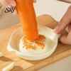 Snack Tray Ceramic Garlic Grater with Natural Glaze Multi-Function Ginger Food Mincer Decorative Kitchen Dishwasher Safe Compact Tool for Puree Paste