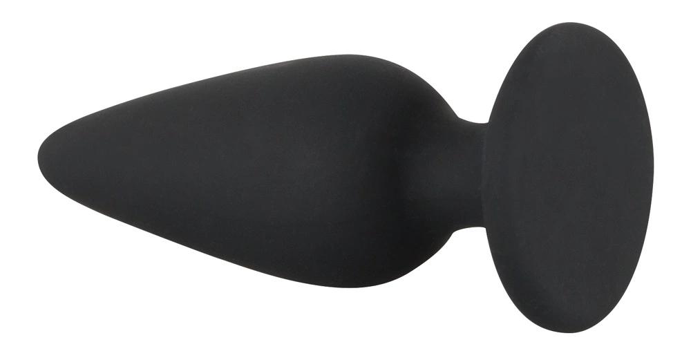 Tapered Heavy Anal Plug Small (7.8cm) - Black Velvets
