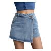 Elegant and Fashion High-waisted A-line Denim Shorts Women's Summer Light-colored Design Sense Temperament Slim Trendy Culottes