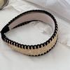 Wide Edge Straw Weave Headband Woven Bohemian Style Hair Hoop Fashion Raffia Grass Hairband  Kids