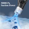 Беспроводной ручной пылесос, беспроводной ручной заряжаемый автоматический пылесос для дома, автомобиля и домашних животных, мини-пылесос 50000 Па