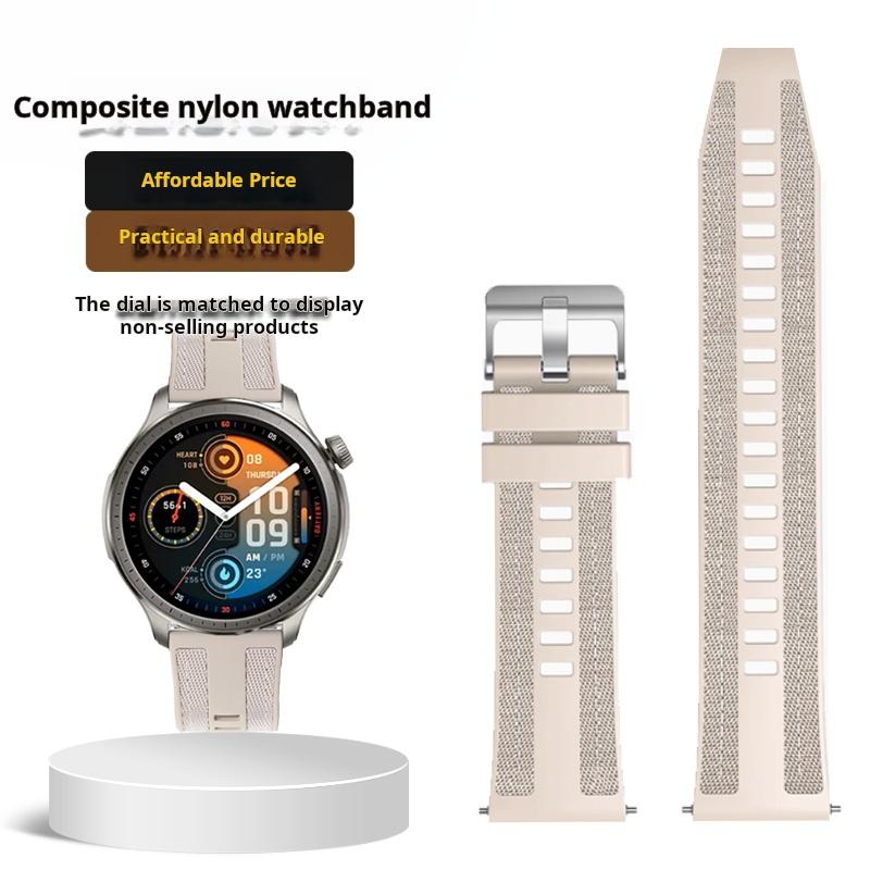 Ремешок для часов Huami Smart Amazfit Balance Cheetah Pro GTR4 Xiaomi Mi мужской спортивный композитный нейлоновый ремешок 22 мм