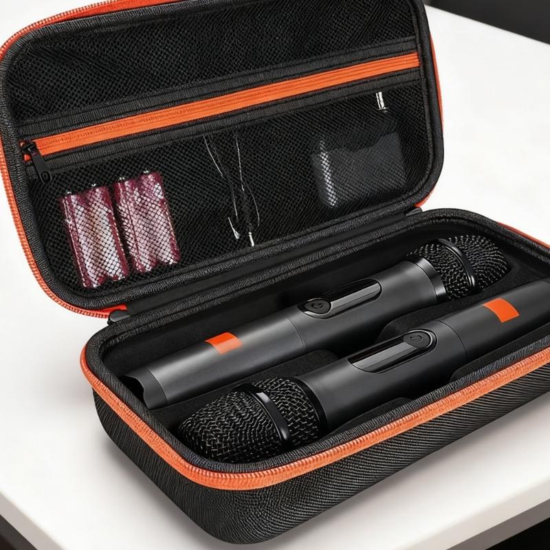 Водонепроницаемая Беспроводная Сумка для Хранения 2 Микрофонов для Беспроводных 2 Podcaster-ов в Поездке с Портативным Дизайном