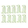 100Pcs Paper Clips Cute Unique Penguin Shape Electroplating Process Lightweight Portable Metal Paper