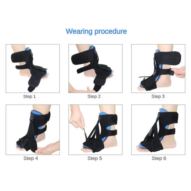 Регулируемая ночная шина для подошвенного фасциита, облегчение боли, мягкая опора для ног, растяжитель ахиллова сухожилия, ночной ботинок