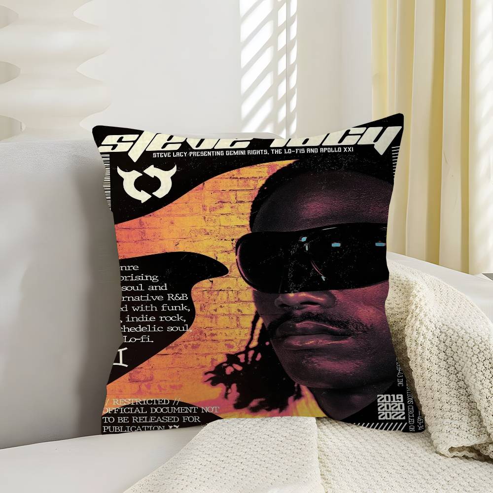 Singer Steve Lacy Cushion Cover Inches Farmhouse Decor Home Throw Pillow Covers For Couch Decorations
