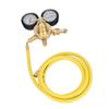 Nitrogen Pressure Gauge Nitrogen Gauge Nitrogen Pressure Gauge Regulator Test Kit Brass Inlet Outlet Connection with 200cm Hose