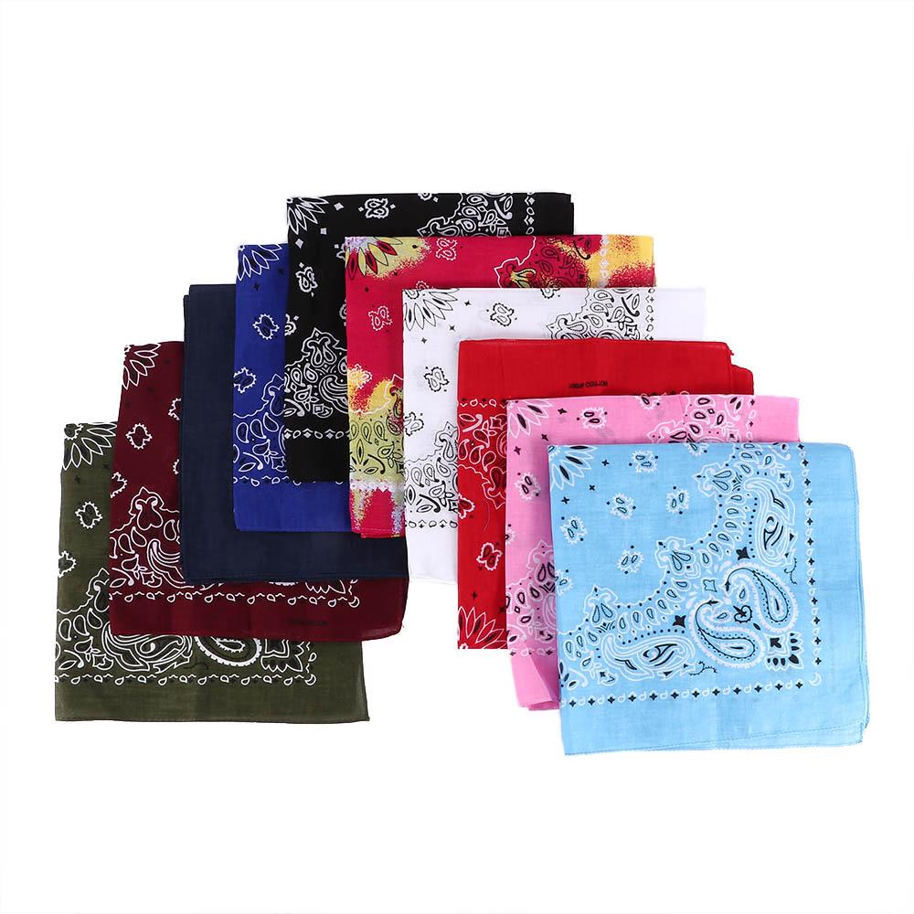 55cm*55cm Women Paisley Neck Wrist Band Hip Hop Head Wrap Handkerchief Square Scarf Scarves Bandana