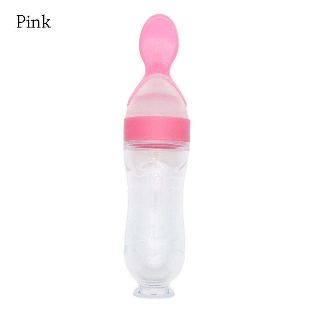 Squeezing Supplement Feeder With Spoon Baby Tableware Useful Milk Bottle Kids