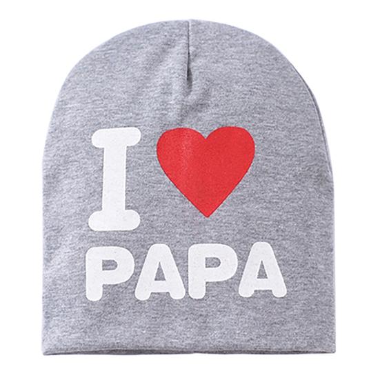 Детская шапочка унисекс с сердечком, хлопковая мягкая теплая вязаная шапка для детей и младенцев