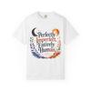 Perfectly Imperfect Entirely Human T-shirt | Moon and Sun Floral Wreath