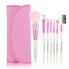 7pcs Makeup Brushes Cosmetic Foundation Eyeshadow Eyeliner Brushes Travel Set