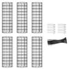 Tree Trunk Protectors 6pcs Plant Guards Protectors with Ziped Ties Metal Stakes Garden Protections Tree Wrap Cage for Damage